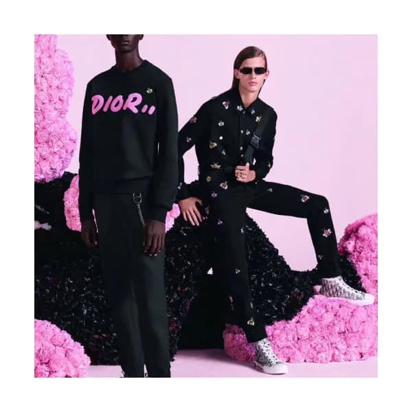 Dior 2019 Mens Embroidery Honeybee Suit Pants - 디올… - 1
