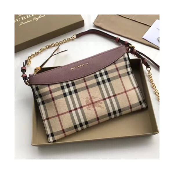 Burberry 2019 House Check Clutch Shoulder Cross Ba… - 1