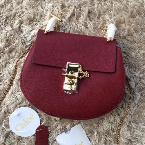 Chole 2019 Drew Leather Shoulder Bag, 20cm - 끌로에… - 1