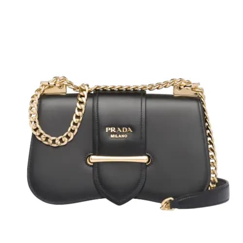 Prada 2019 Sidonie Saffiano Chain Shoulder Bag,24c… - 1