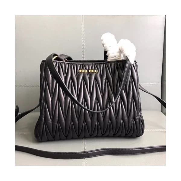 MiuMiu 2019 Matelasse Tote Shoulder Cross Bag,27cm… - 1