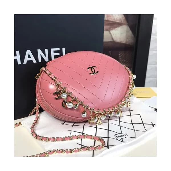 Chanel 2019 Leather Chain Shoulder Cross Bag ,13.… - 1