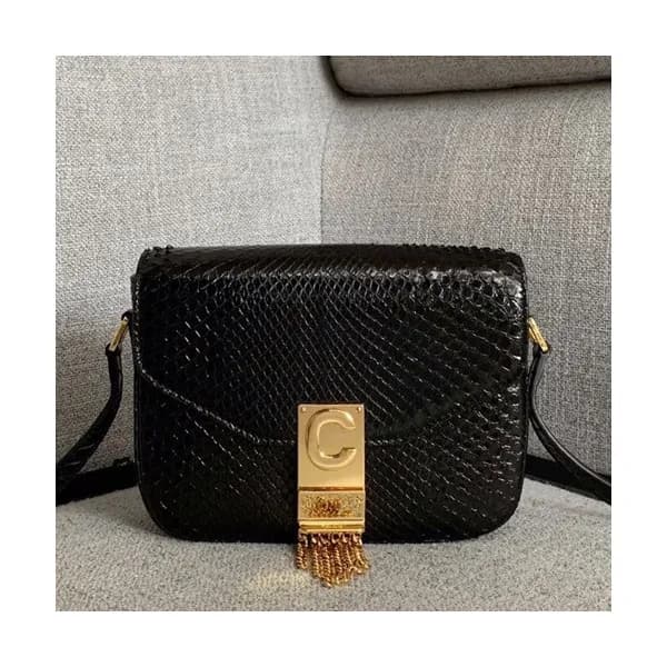 [매장판]Celine 2019 C Leather Chain Shoulder Bag,17.5… - 1