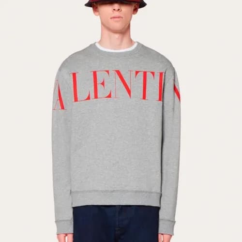Valentino 2019 Mm/Wm Logo Wolf Cotton Hood Tee - 발… - 1