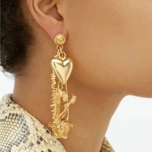 Versace vintage Earring - 베르사체 빈티지 이어링 ver0003.컬러… - 1
