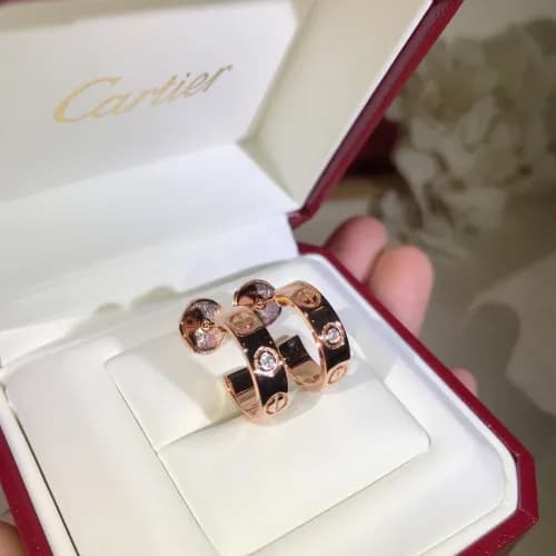 CARTIER Earring -까르띠에 18k도금 이어링 CAR0024.(화이트골드,로즈… - 1