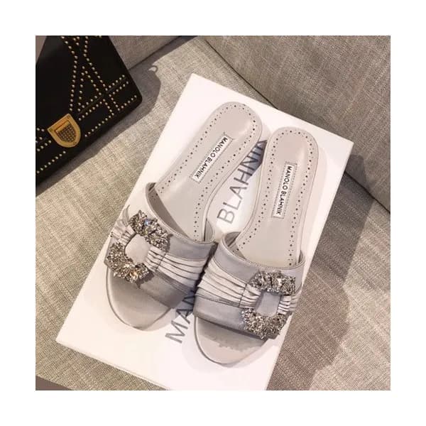 Monolo Blahnik 2019 Ladies Silk Slipper - 마놀로 블라닉 … - 1