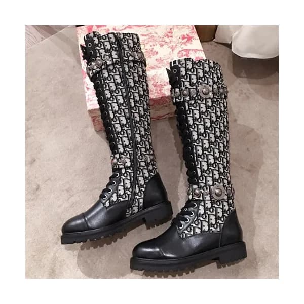 Dior 2019 Ladies Canvas & Leather Boots - 디올 2019 … - 1