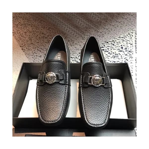 Versace 2019 Mens Leather Loafer - 베르사체 2019 남성용 레… - 1