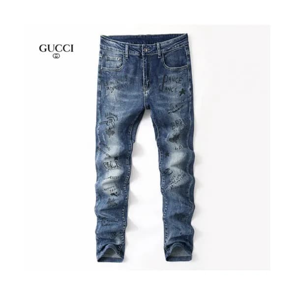 Gucci 2019 Mens Business G Logo Denim Pants - 구찌 2… - 1
