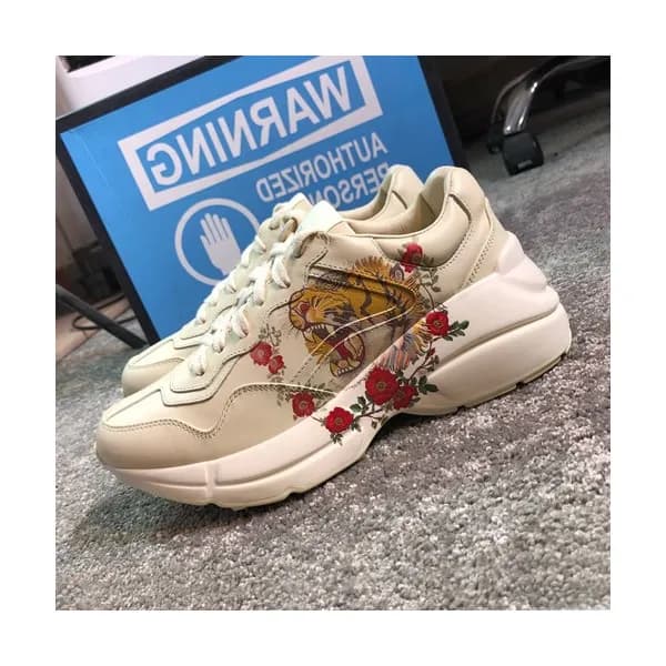 Gucci 2019 Mm/Wm Leather Sneakers - 구찌 2019 남여공용 레… - 1
