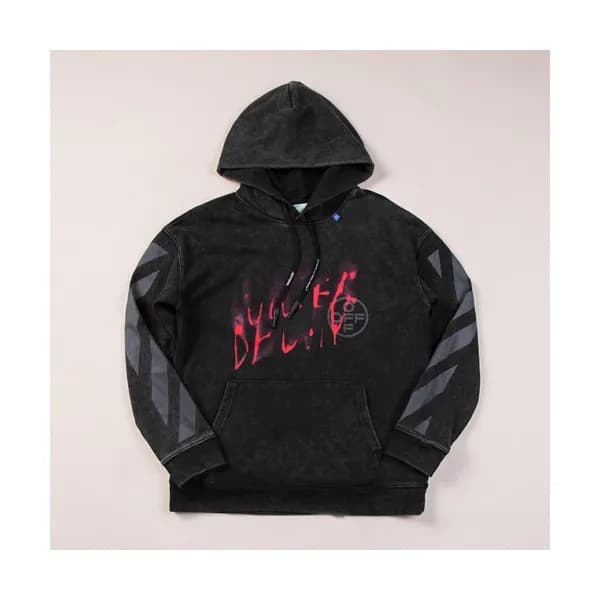Off-white 2019 Mm/Wm Logo Cotton Oversize HoodT - … - 1