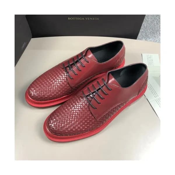 Bottega Veneta 2019 Mens Leather Oxford Shoes - 보테…