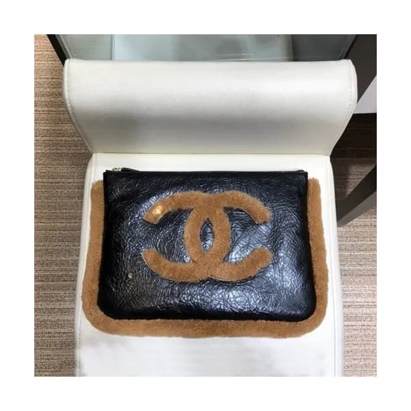 Chanel 2019 Women Leather Clutch Bag,28cm - 샤넬 201… - 1