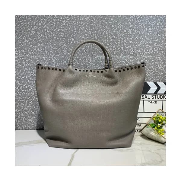 Valentino 2019 Leather Tote Shoudler Shopper Bag,3… - 1