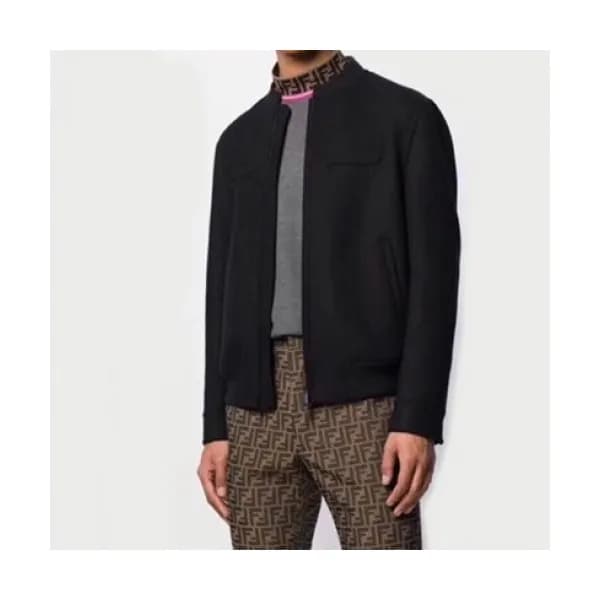 Fendi 2019 Mens Casual Zip-up Cashmere Jacket - 펜디… - 1
