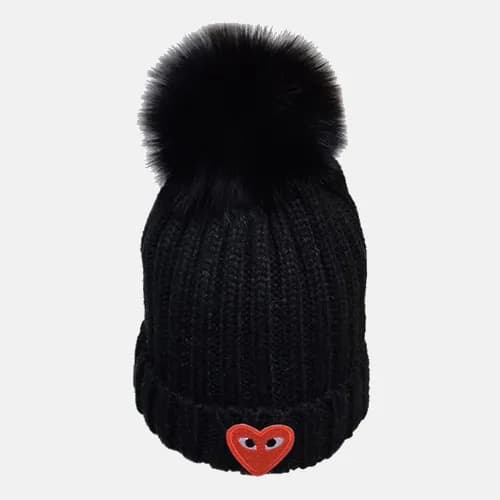 Cdgplay 2019 Ladies Knit & Fox Fur Cap - 꼼데가르송 201… - 1