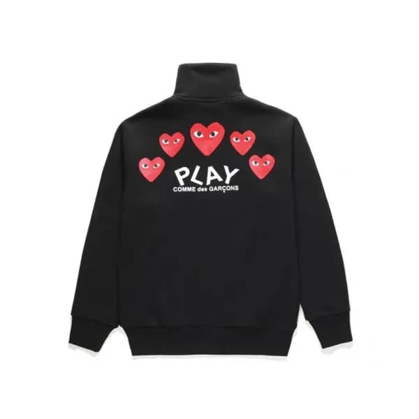 Cdgplay 2019 Unisex Logo Cotton Zip-up Tshirts - 꼼… - 1