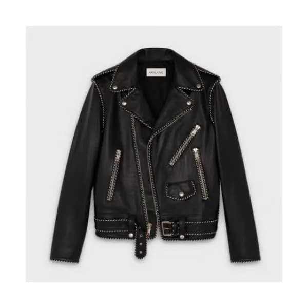 Celine Mens Leather Jacket - 셀린느 2020 남성 로고 캐쥬얼 가죽… - 1