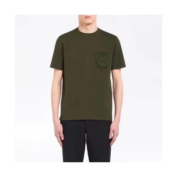 [프라다]Prada 2020 Mens Basic Logo Silket Short Sleev… - 1