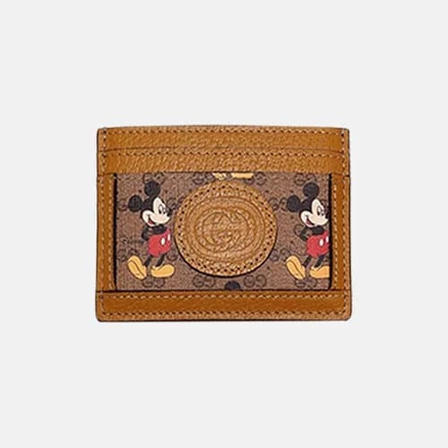 Gucci 2020 Ladies Canvas & Leather Card Purse ,602… - 1