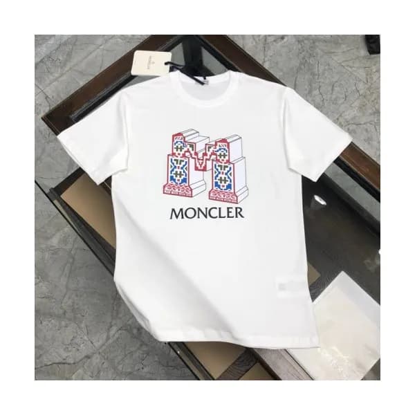 [매장판]Moncler 2020 Mens Logo Silket Crew-neck Short… - 1