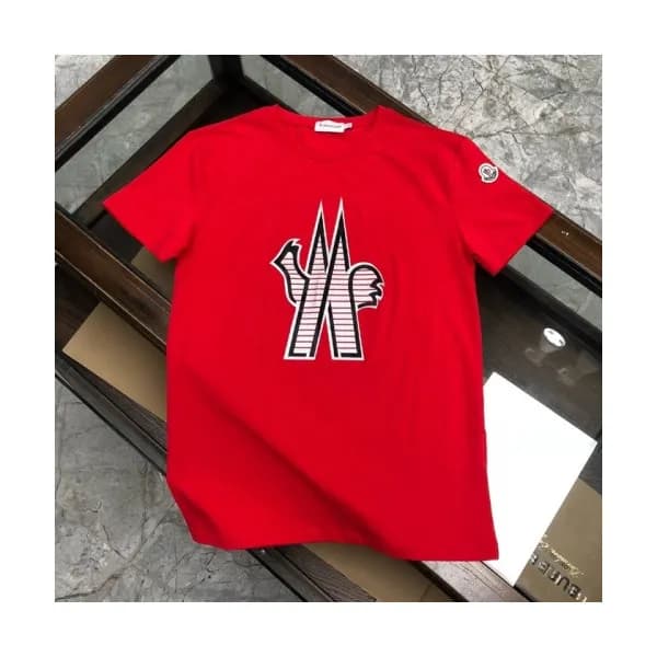[매장판]Moncler 2020 Mens Logo Silket Crew-neck Short… - 1