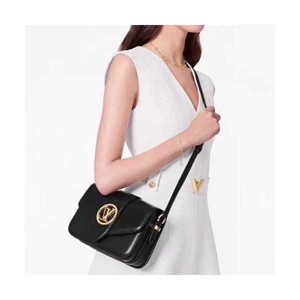 Louis Vuitton 2020 Pont 9 Leather Shoulder Cross B… - 1
