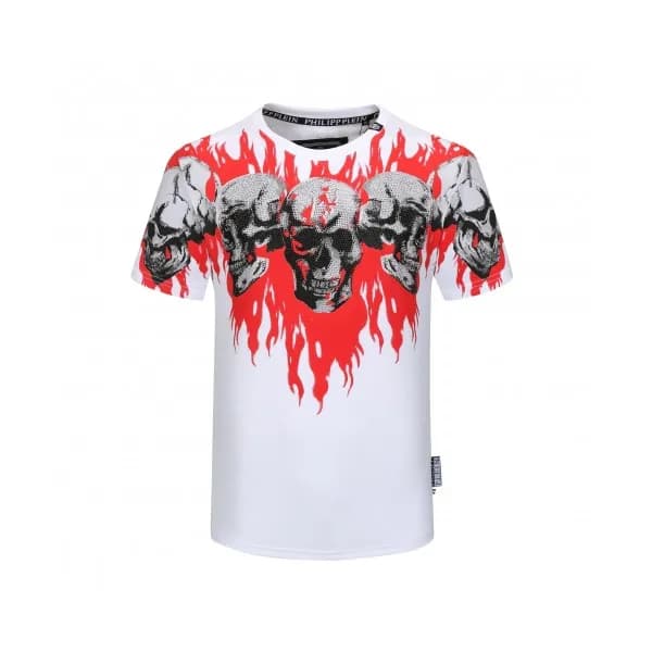 [필립플레인]Philipp-plein 2020 Mens Logo Cotton Short S… - 1