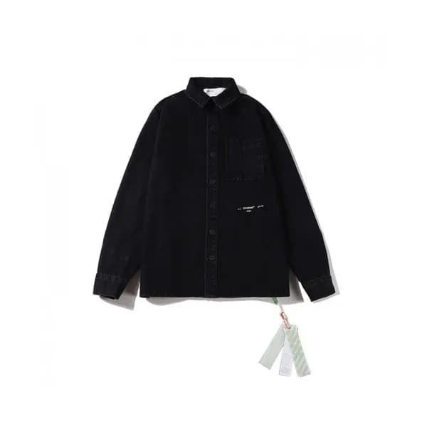 [오프화이트]Off-white 2020 Mens Logo Casual Denim Shirt… - 1