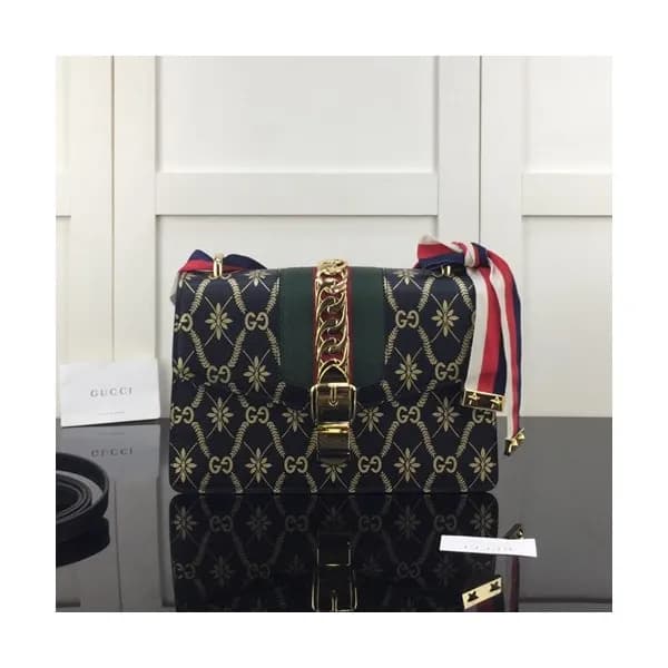 Gucci 2020 Sylvie Leather Shoulder Bag,25.5CM - 구찌… - 1