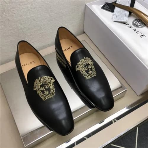 Versace 2020 Men's Leather Oxford Shoes - 베르사체… - 1