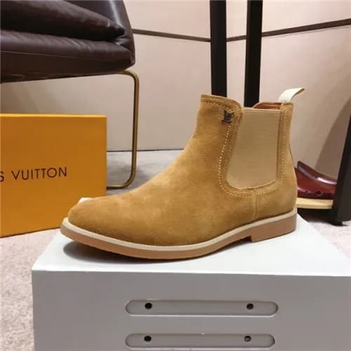 Louis Vuitton 2020 Men's Leather Ankle Boots -… - 1