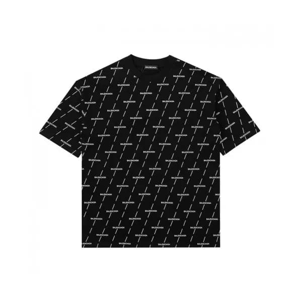Balenciaga Mm/Wm Logo Cotton Short Sleeved Tshirt… - 1