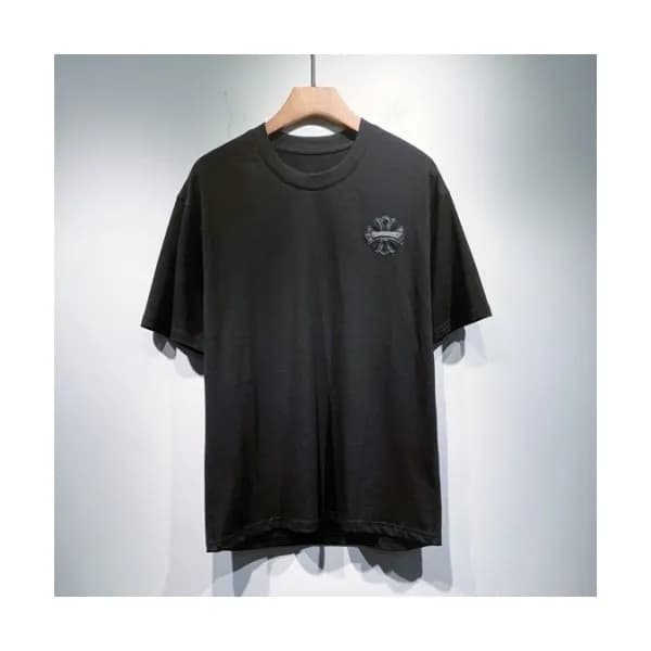 Chrome hearts Mens Logo Casual Short Sleeved Tshi… - 1