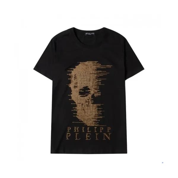 Philipp Plein Mens Logo Cotton Short Sleeved Tshir… - 1