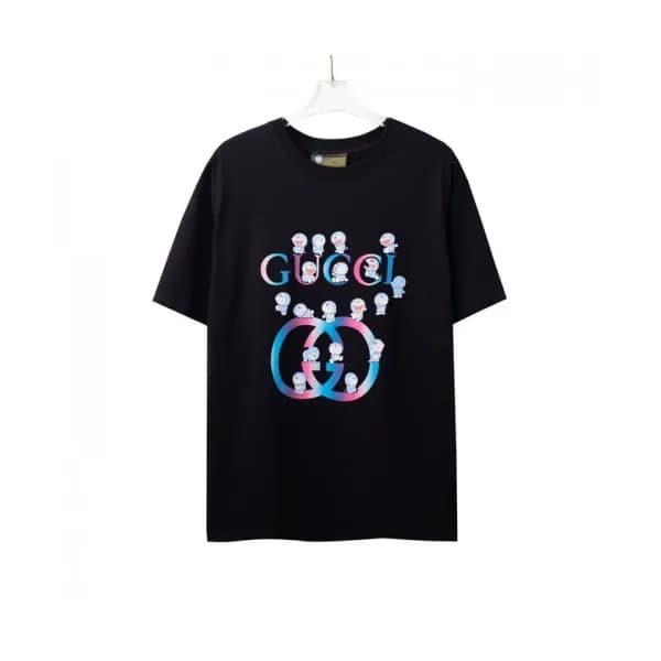 Gucci Mm/Wm Logo Short Sleeved Tshirts Black - 구찌… - 1