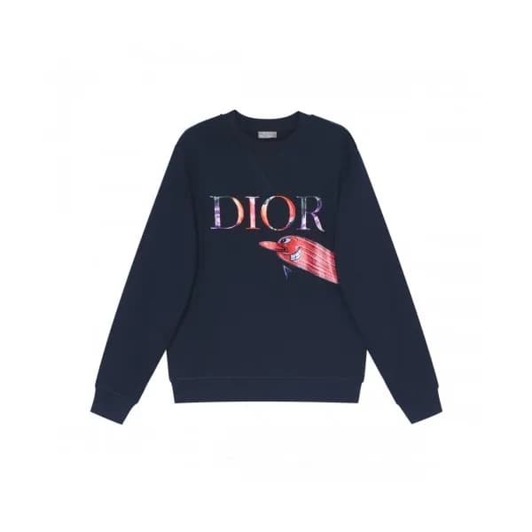 Dior Mens Logo Casual Cotton Tshirts Navy - 디올 20… - 1