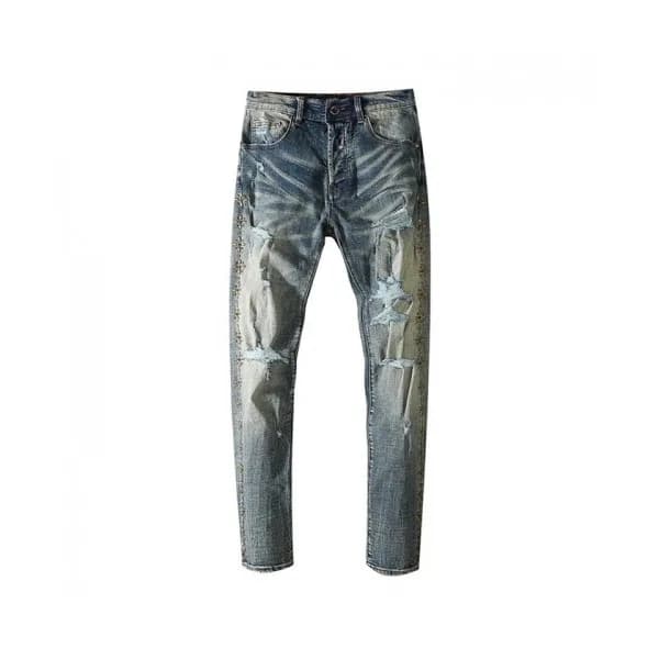 Amiri Mens Trendy Denim Pants Blue - 아미리 2021 남성 … - 1