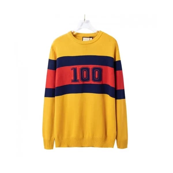 Gucci Mm/Wm Logo Crew-neck Sweaters Yellow - 구찌 2… - 1