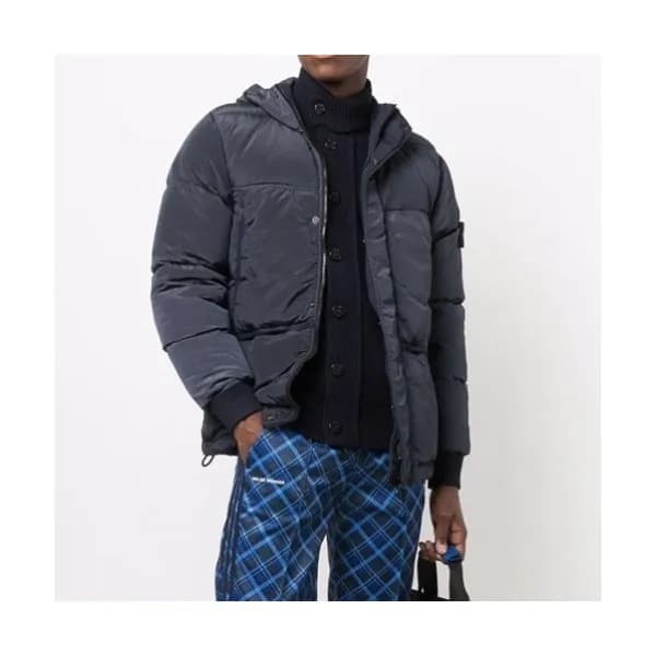 Stone Island Mens Casual Duck-down Padding Navy - … - 1