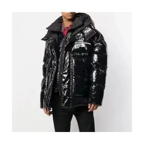 Dsquared2 Mens Logo Duck Down Padding Black - 디스퀘… - 1