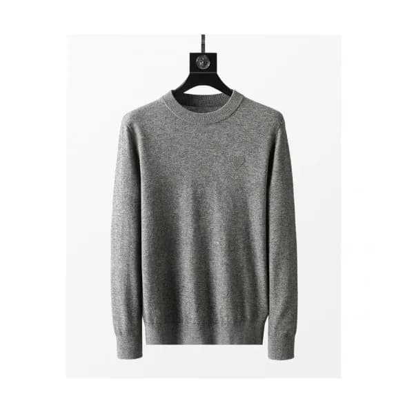 Ami Mm/Wm Logo Casual Turtle-neck Sweaters Gray -… - 1