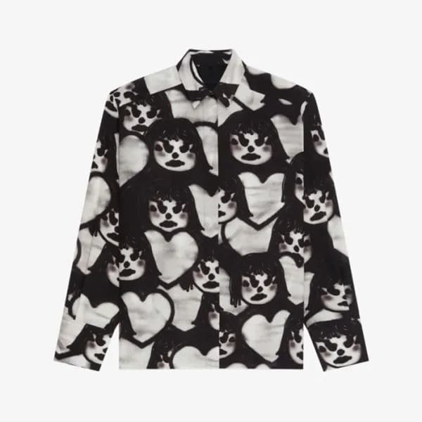 지방시 남성 모던 블랙 셔츠 - Mens Black Tshirts - giv0652x - 1
