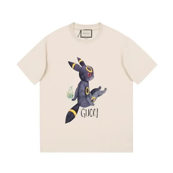 구찌 남성 아이보리 크루넥 반팔티 - Mens Ivory Tshirts - guc04852… - 1