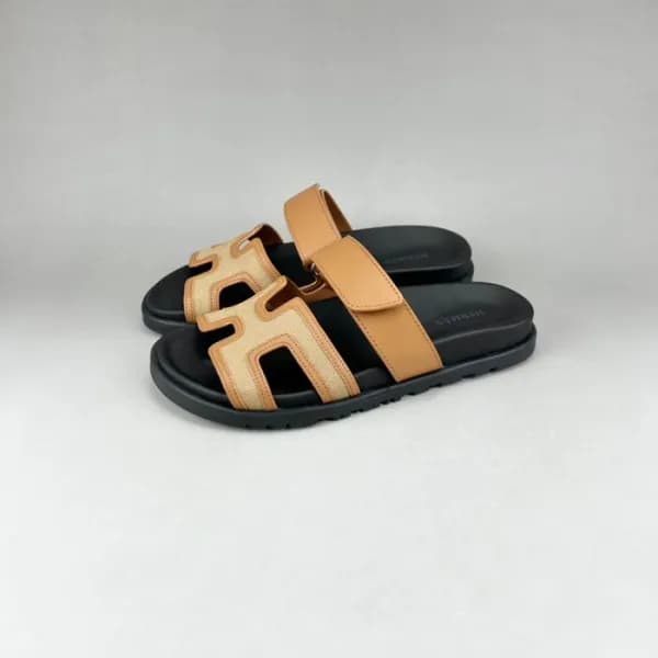 에르메스 남/녀 카멜 슬리퍼 - Unisex Camel Slippers - her0804x - 1