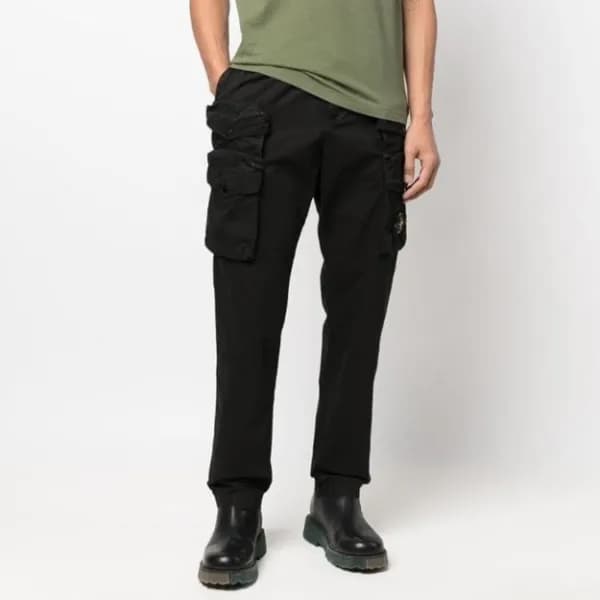 스톤아일랜드 남성 캐쥬얼 블랙 팬츠 - Mens Black Pants - sto0484x - 1