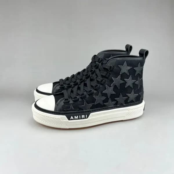 아미리 남성 클래식 블랙 하이탑 스니커즈 - Mens Black Sneakers - ami… - 1