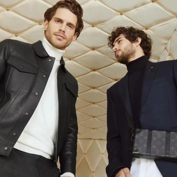 루이비통 남성 블랙 가죽 자켓 - Louis vuitton Mens Black Jacket… - 1