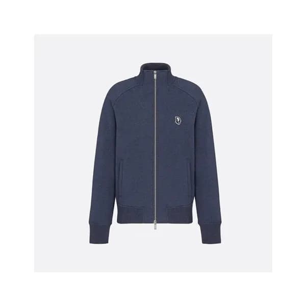 디올 남성 클래식 블루 집업 맨투맨 - Dior Mens Blue Tshirts - dio… - 1